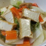 厚揚げと白菜の中華風煮物